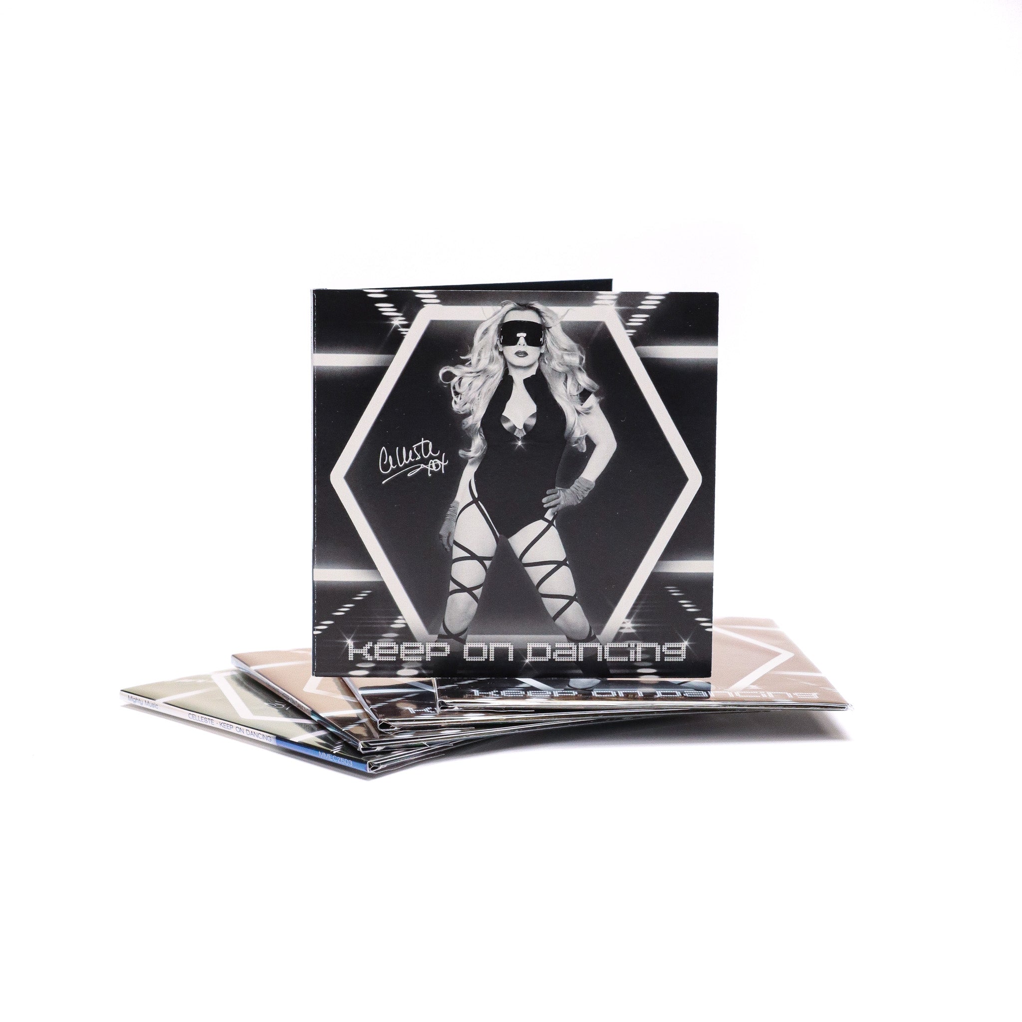 Celleste Keep on Dancing Cd, front cover.