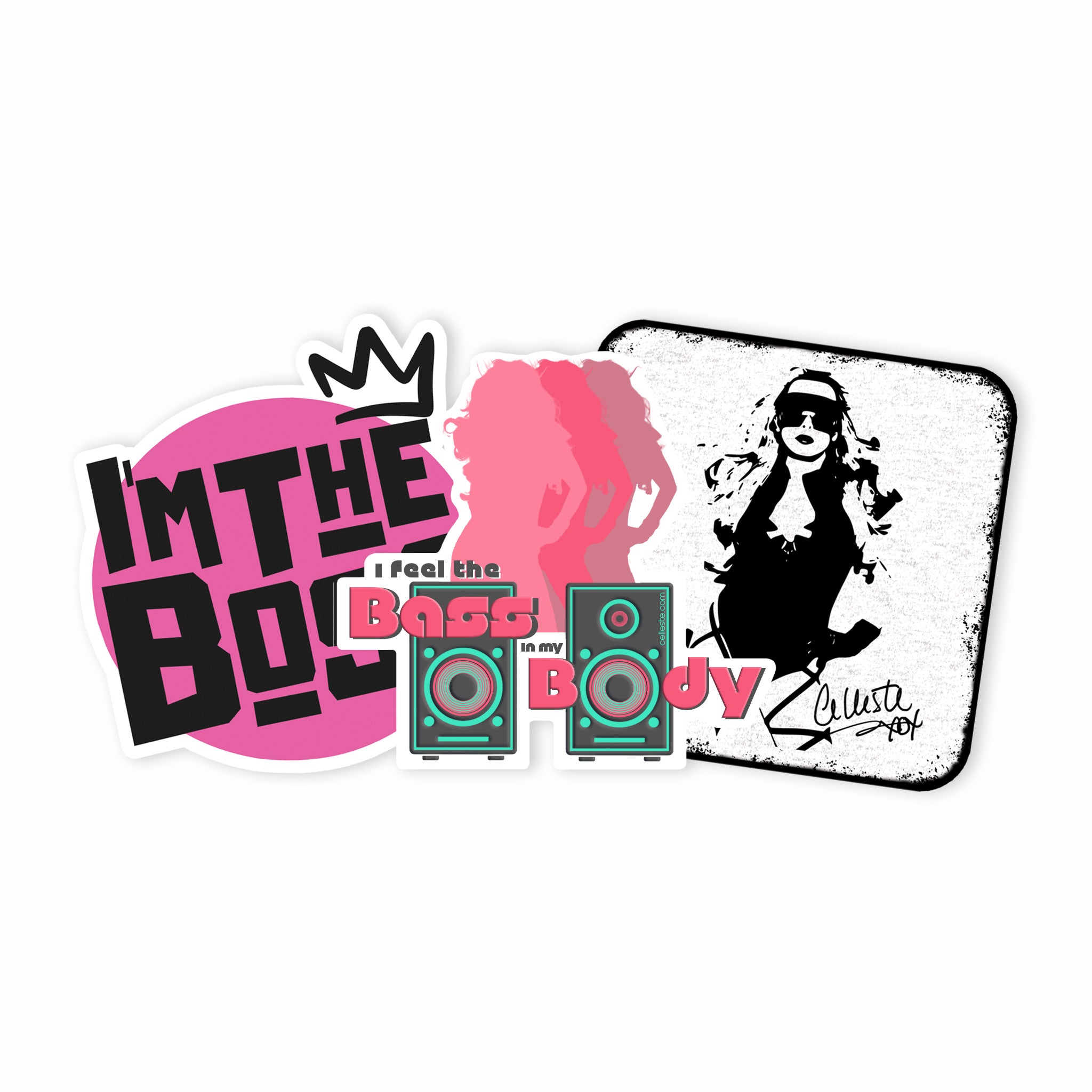 Celleste 3 stickers set.